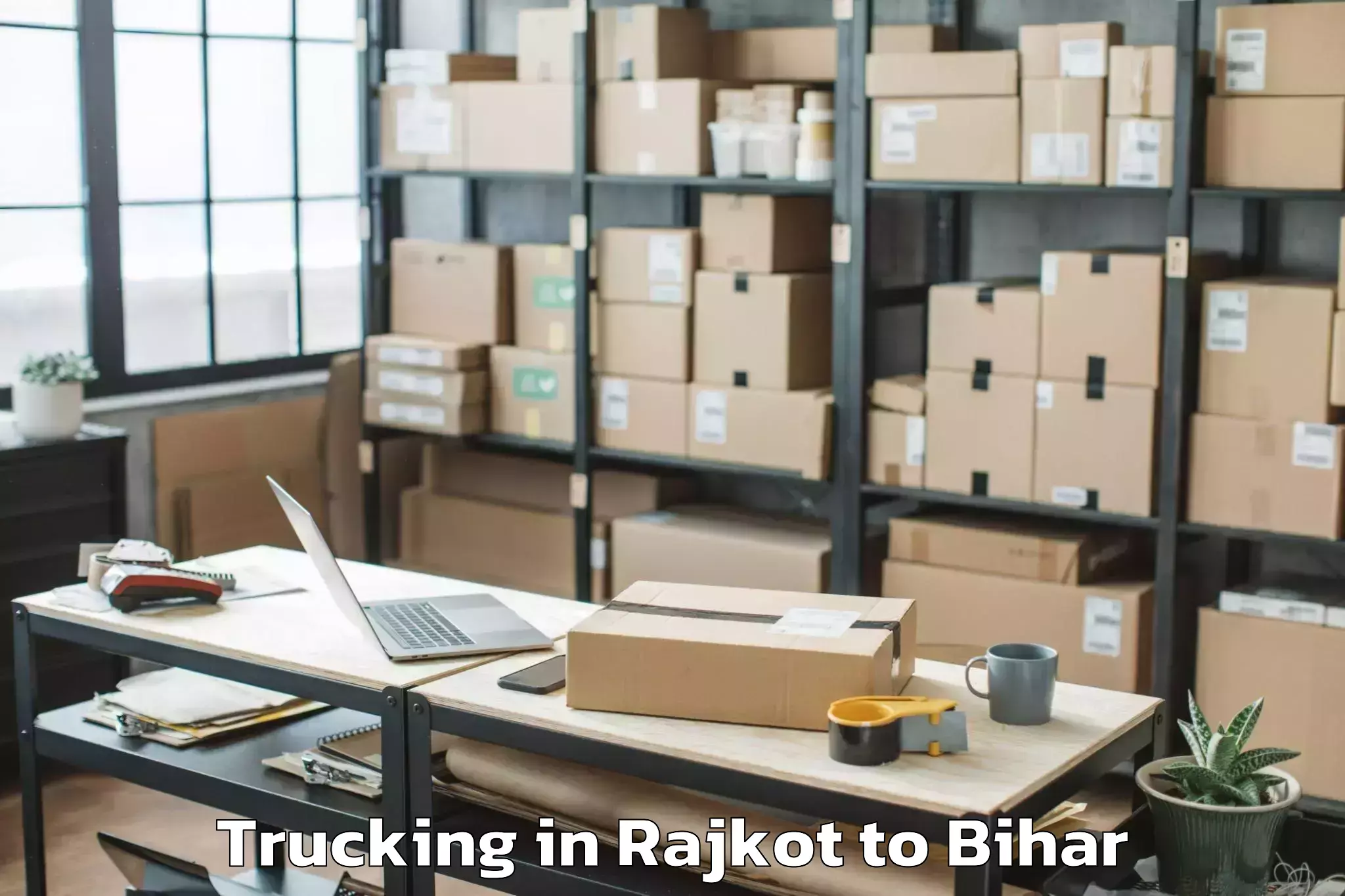 Book Rajkot to Jha Jha Trucking Online